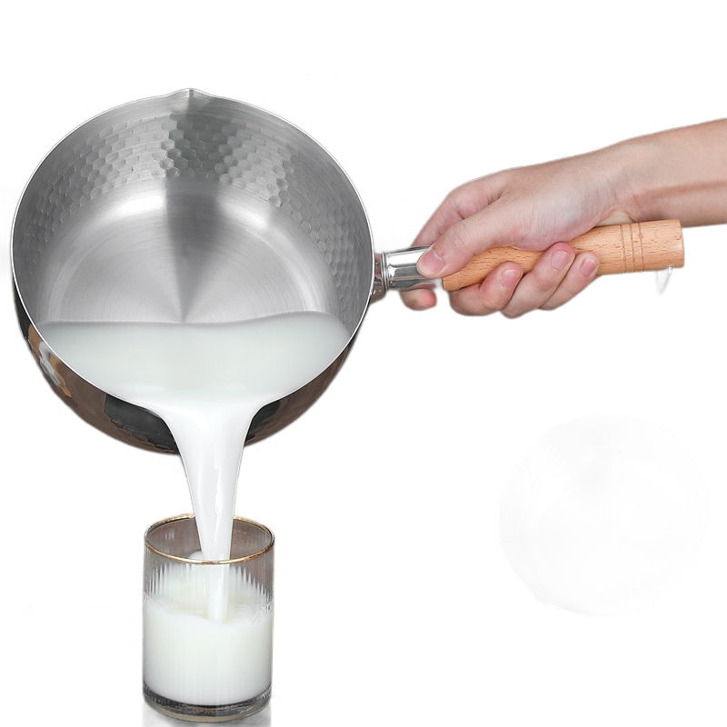 Stainless Steel Yukihira Pot Small Household Milk Pot Baby Food Cooker