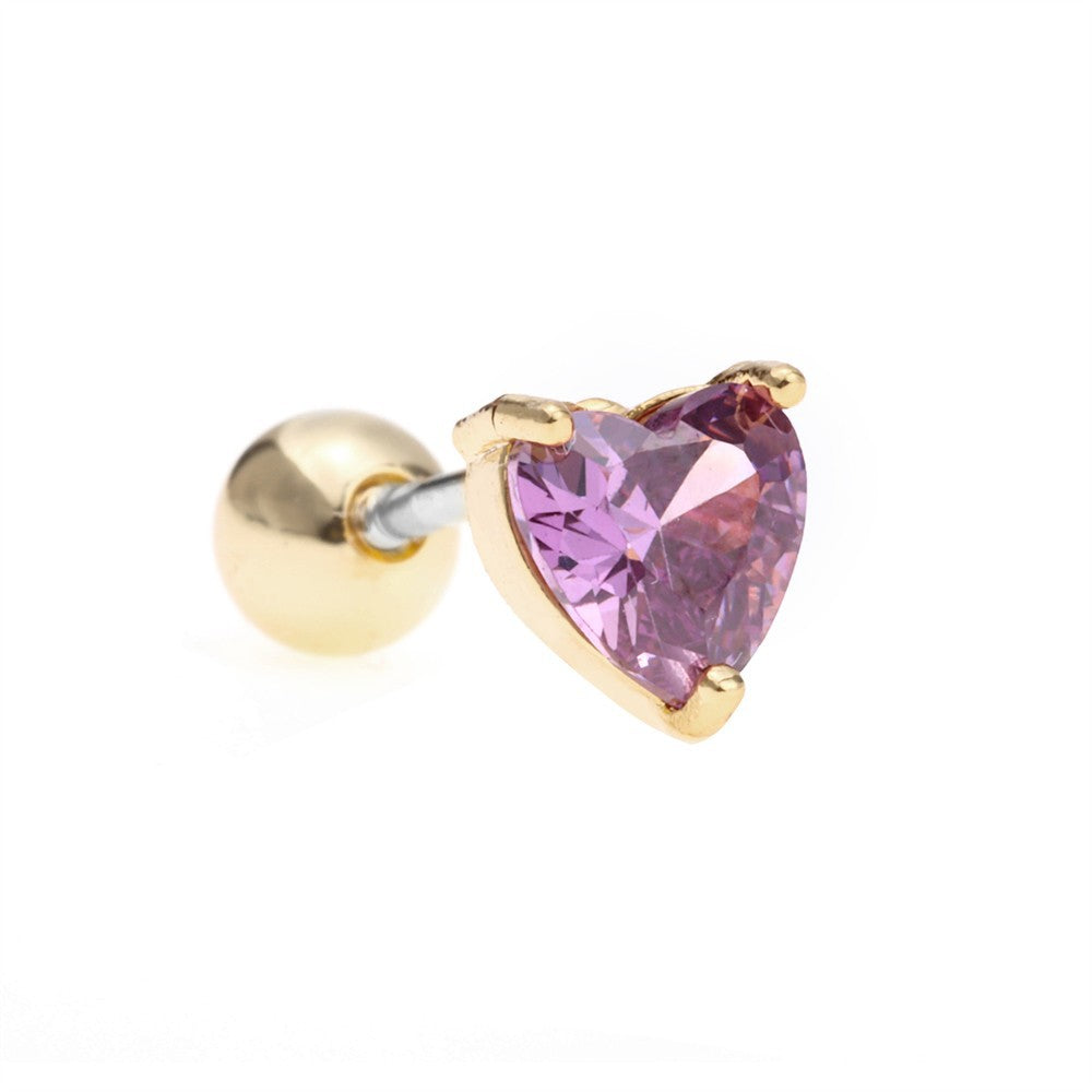 Korean-style Tassel Flower Screw Ball Ear Cartilage Piercing