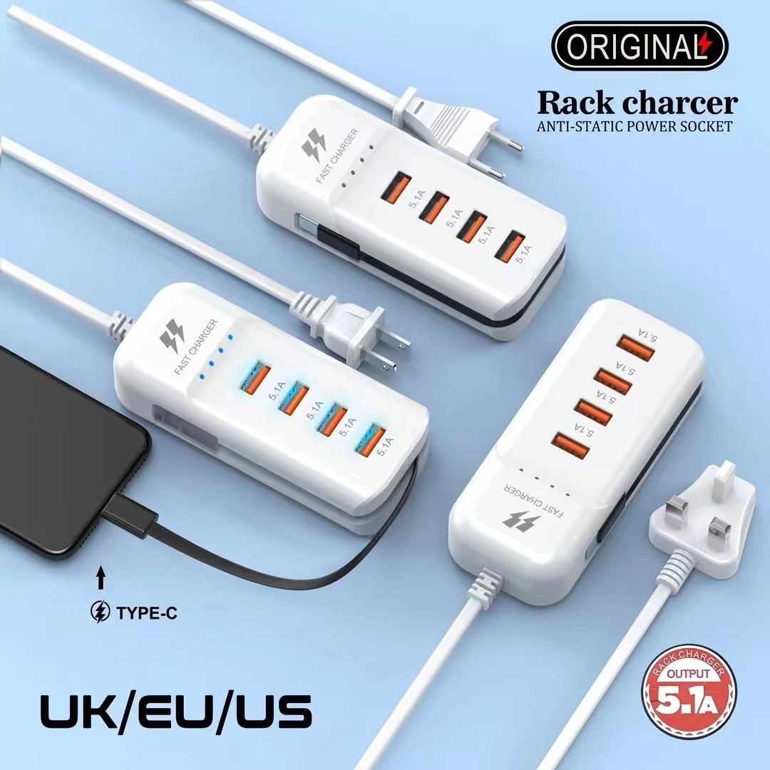 Mobile Phone Charger Power Strip Multi-port Pd Charger Type-c Line