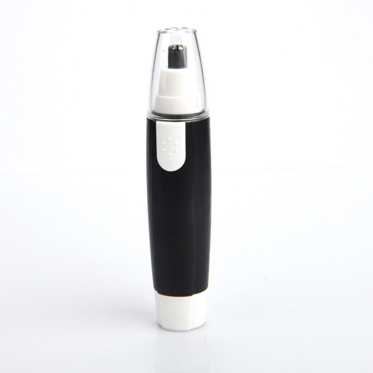 Electric Nose Hair Trimmer For Men Battery-powered Model In Black With No Paint Finish