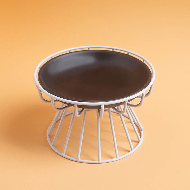 Elevated Pet Food Bowl Stand  Neck Support Feeding Rack For Cats And Dogs