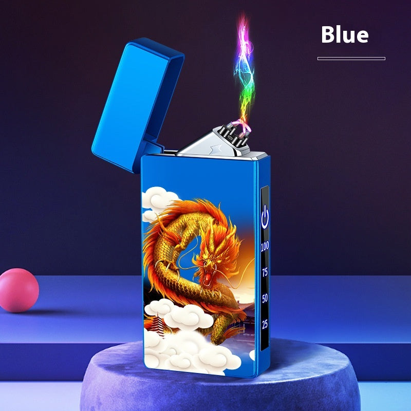 Double-layer Windproof Charging Intelligent Power Display Lighter