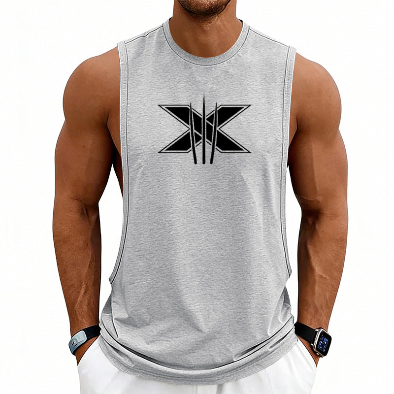 Summer Mens Muscle Fitness Workout Breathable Sleeveless Tank Top