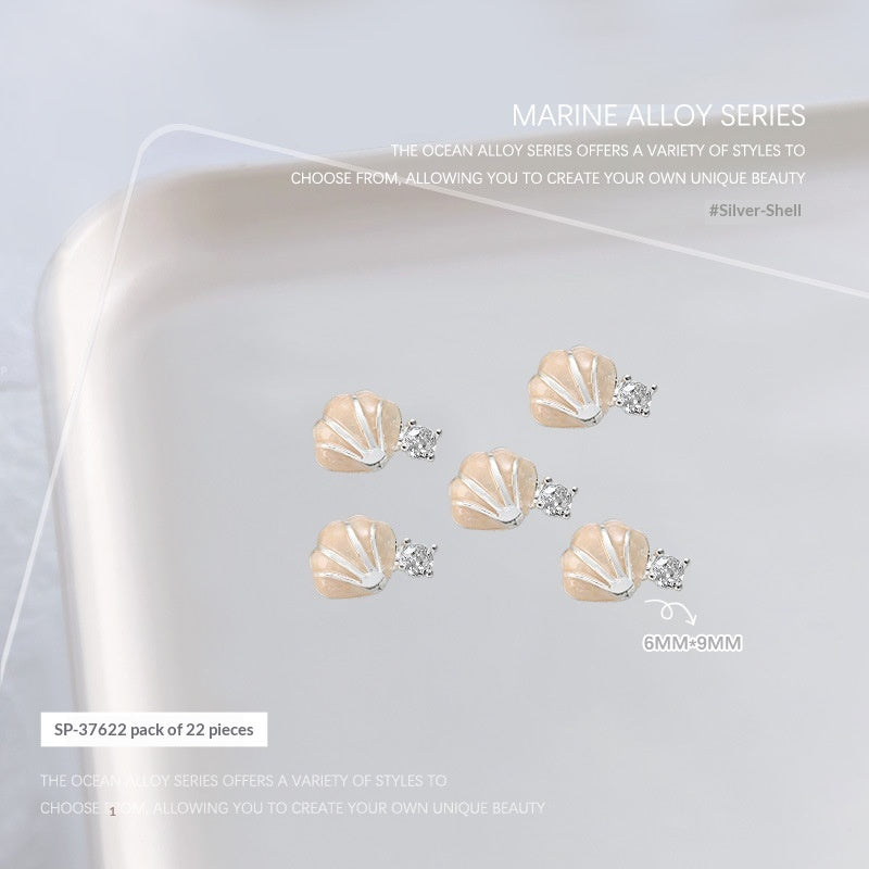 Metallic Ocean Series Nail Art Accessories