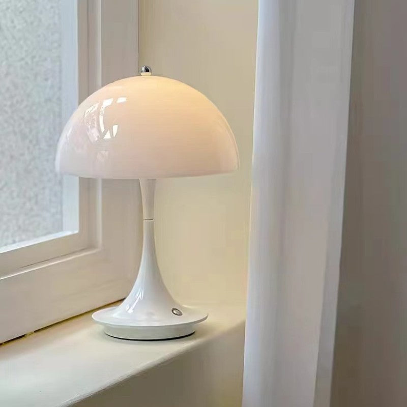 Mushroom Table Lamp Atmosphere Charging Bedroom Bedside Small Bud
