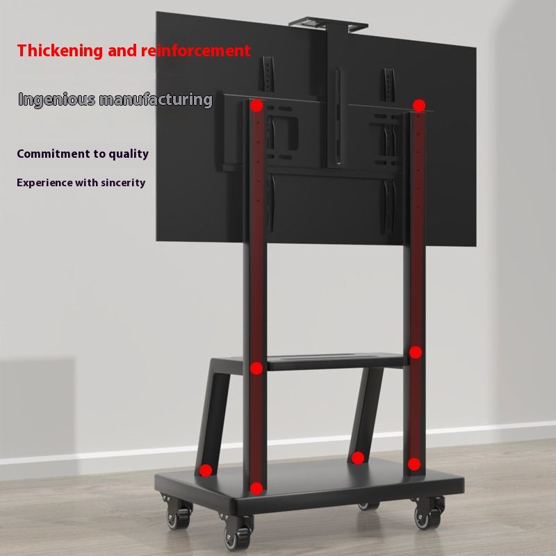 Mobile Adjustable Floor TV Bracket