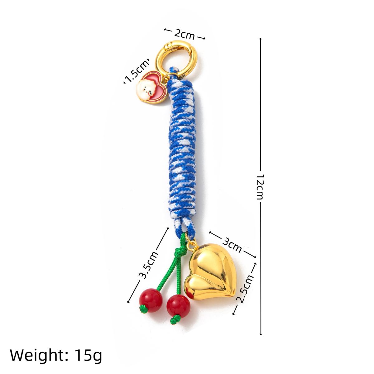 Bag Accessories Pendant Love Cherry Colorful