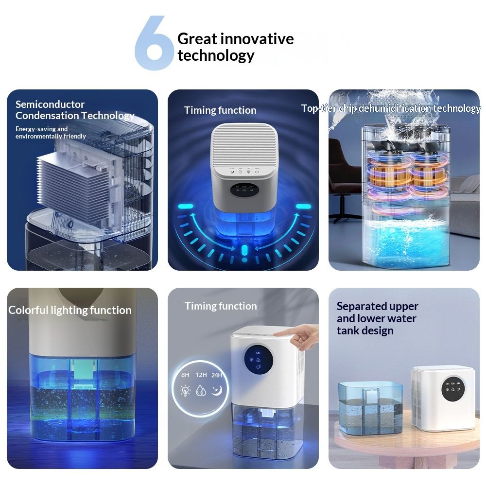 Large-Capacity Smart Dehumidifier For Home Use