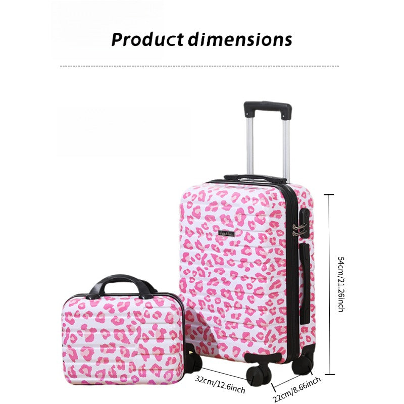 2-piece Luggage Set, 20 Inches, With Makeup Bag, 20 Inch Hard Shell Expandable Lightweight Luggage, 360 Degree Rotating Wheels, Large Capacity Lightweight Travel Luggage. Side Hook, Independent Lock,