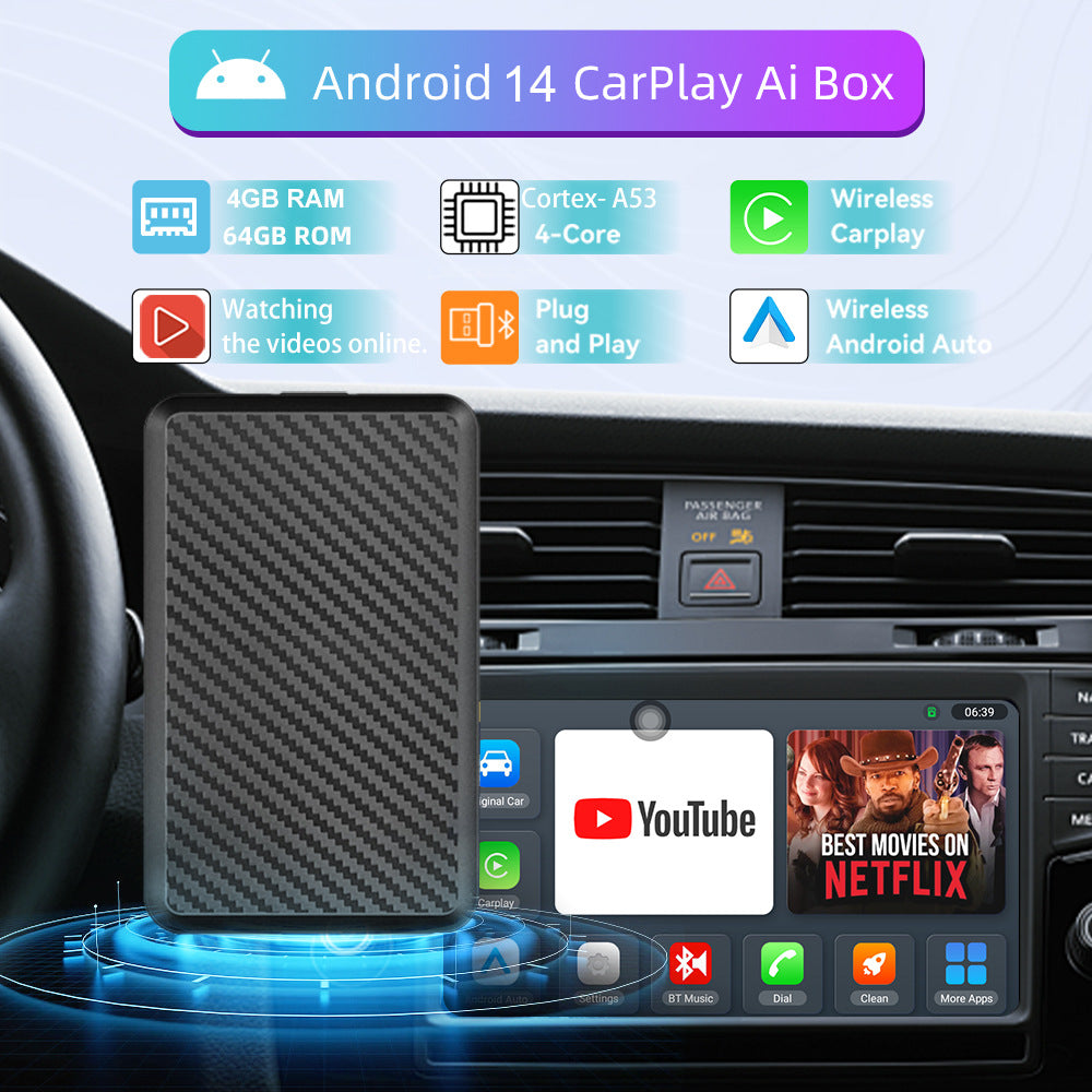 Smart In-Vehicle Wireless CarPlay Box For Aerial Views