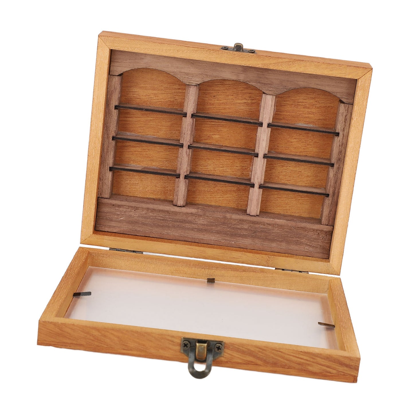 Miniature Book Boxes Display Case Cabinet Anxiety Relief Books Shaking Bookshelf Toy For Living Room Desk Ornament Bookshelf + Mini Books