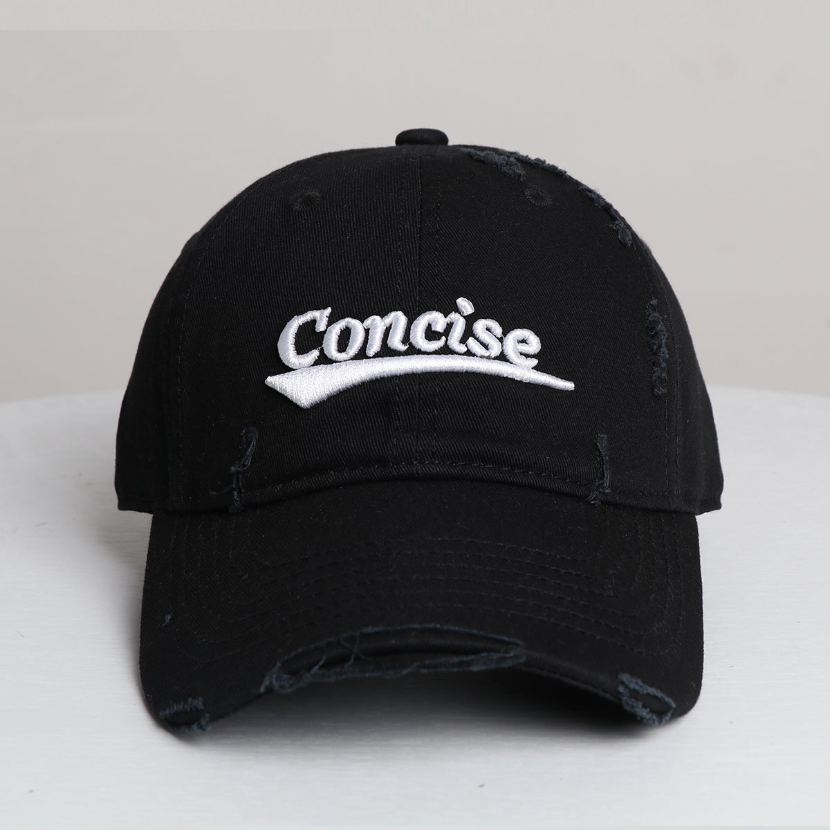Men's And Women's Distressed Frayed-edge Design Soft-top Casual Baseball Cap, Retro Street Style Sun-protective Beanie Hat, Suitable For Outdoor Outings, Daily Commutes