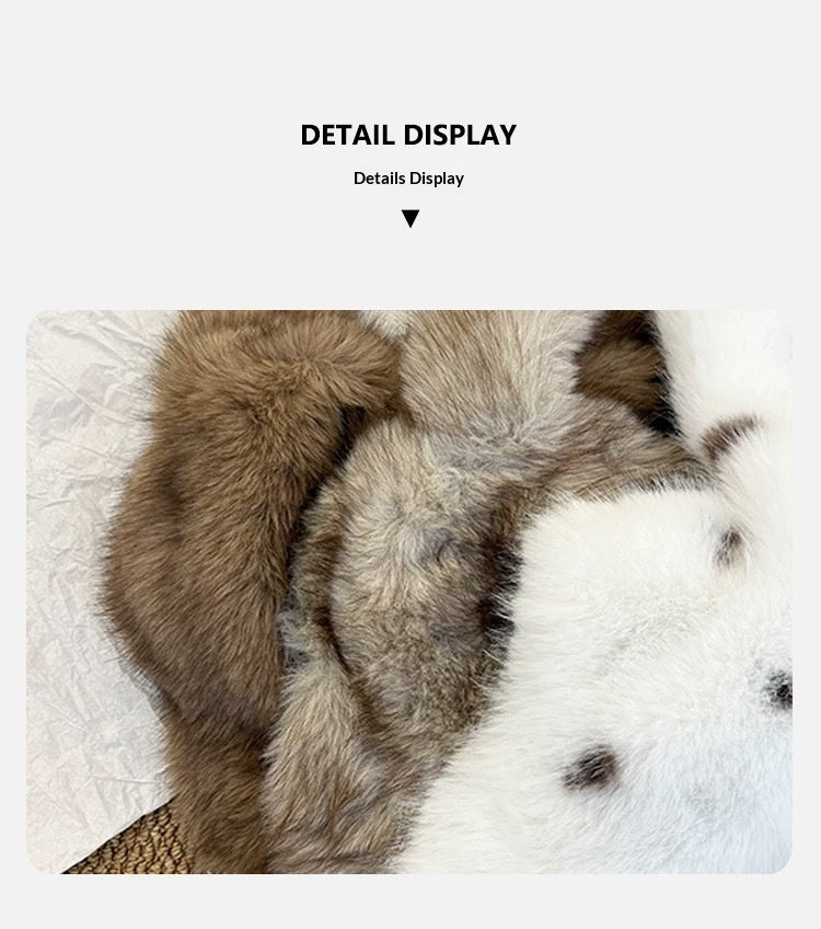 Korean-style Sweet And Cute Bunny-ear Plush Hat