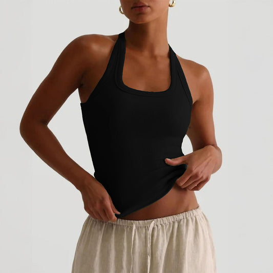 Spicy Girl Yoga Halter-Neck Tank Top