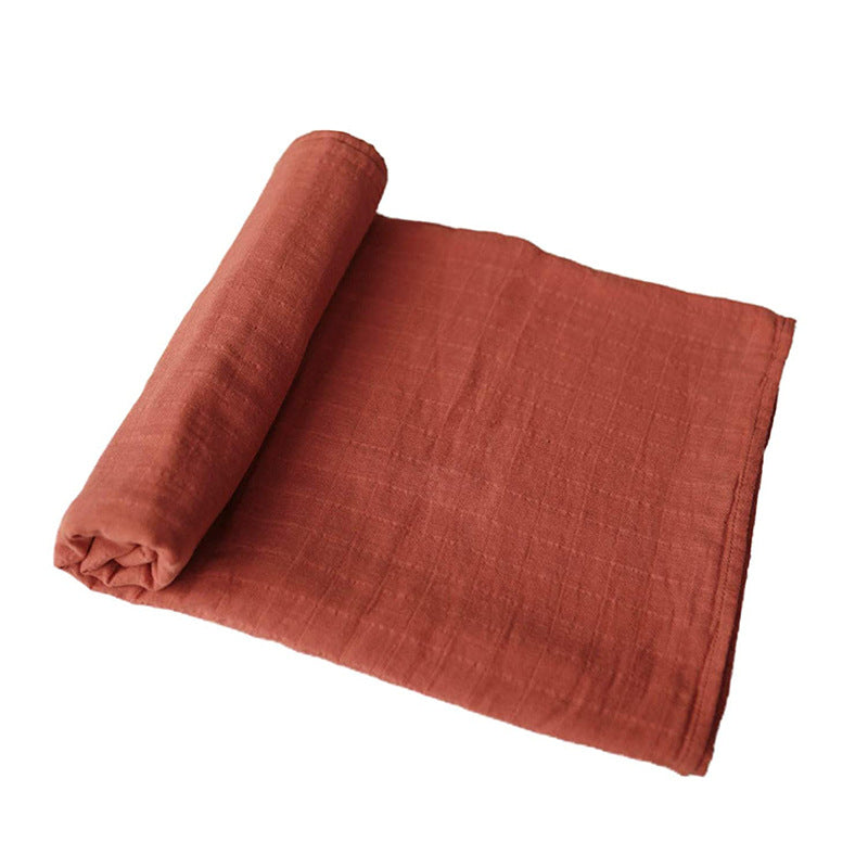 Solid-color Double-layer Gauze Bath Towel