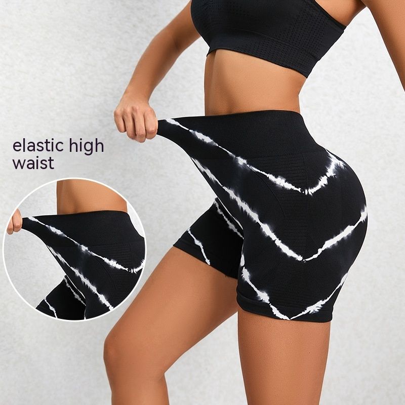 Seamless Tie-dye Yoga Pants Women's Summer High Waist Leggings