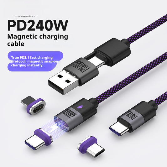 240W Fast-charging Magnetic Data Cable