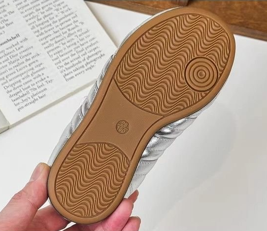 2026 New Spring Korean Style Kids Leather Shoes, Fashion Versatile Hook & Loop Soft Sole Casual Flats For Girls
