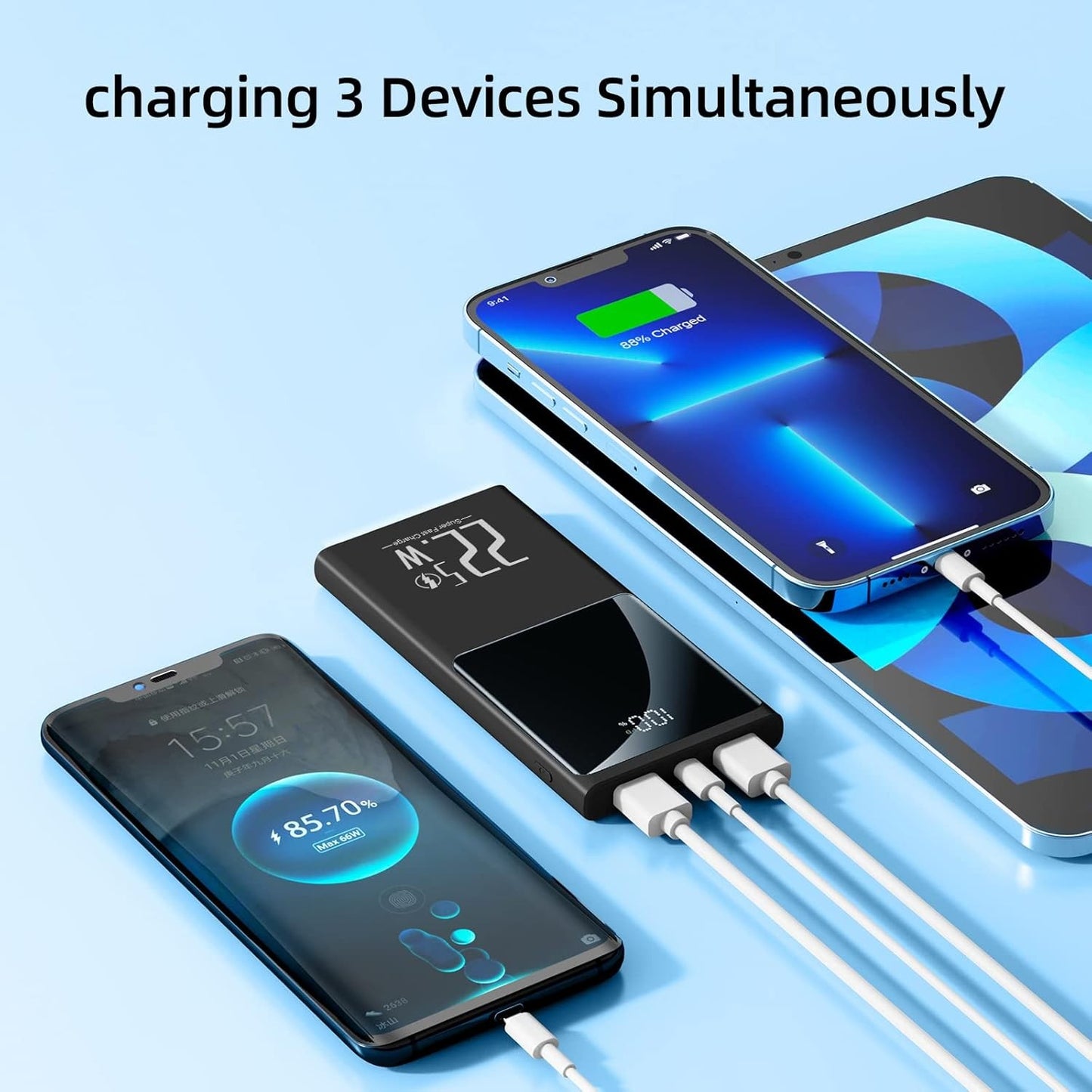5V 3A Power Bank For Electric Heated Vest Jacket Body Warmer USB Fast Charger