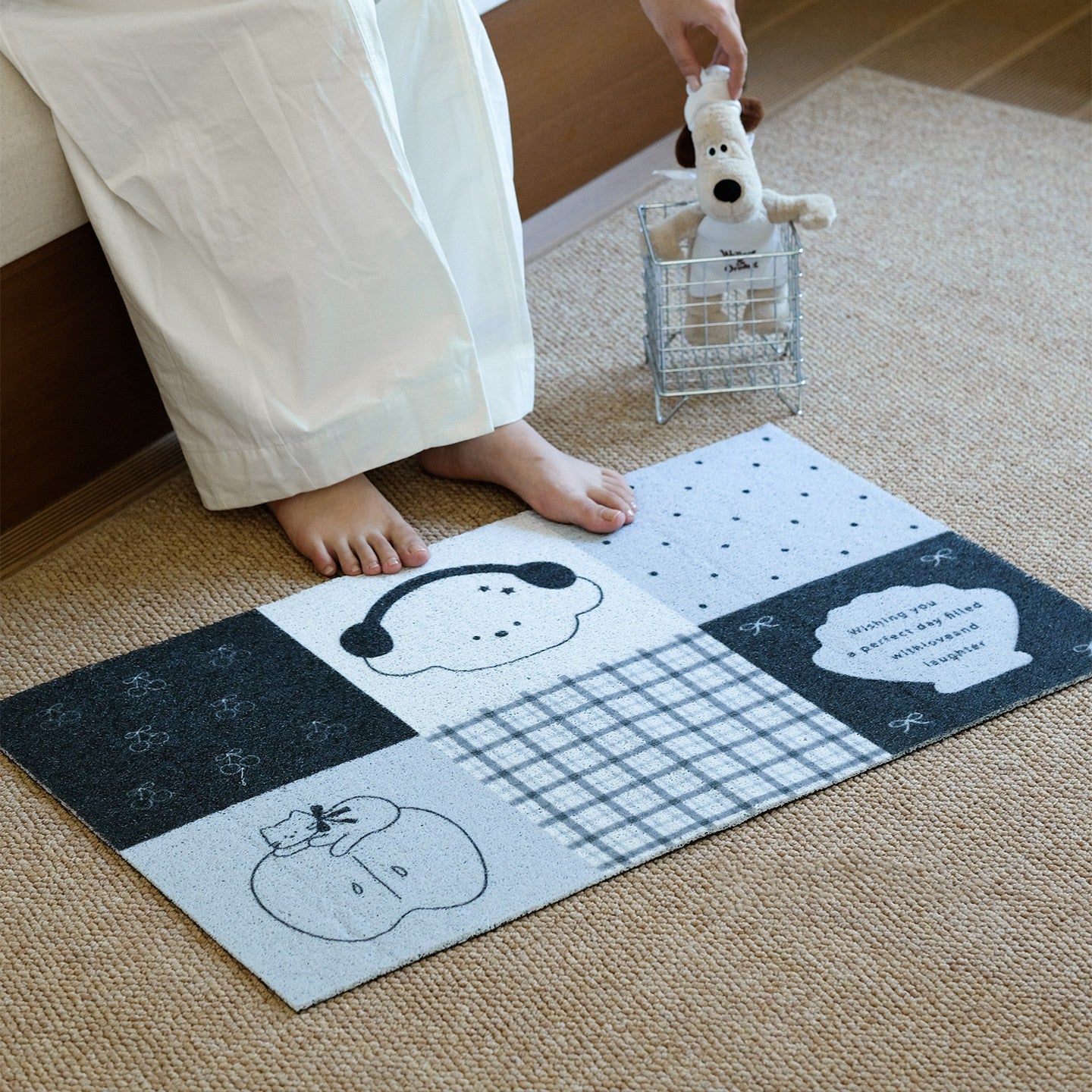 Korean Illustrator Wind-proof Floor Mat
