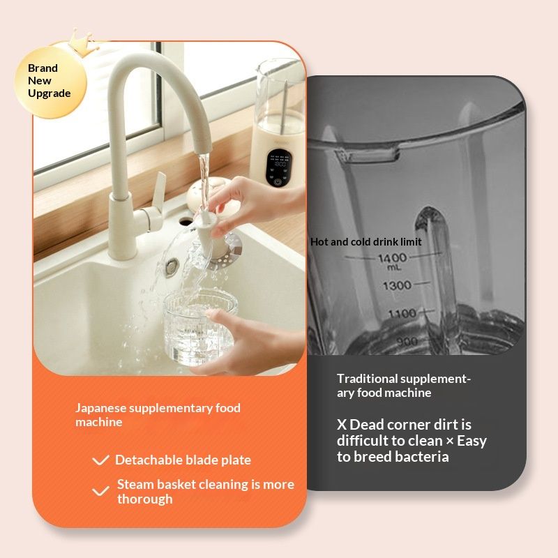 Multifunctional Baby Food Steamer And Blender For Rice Paste