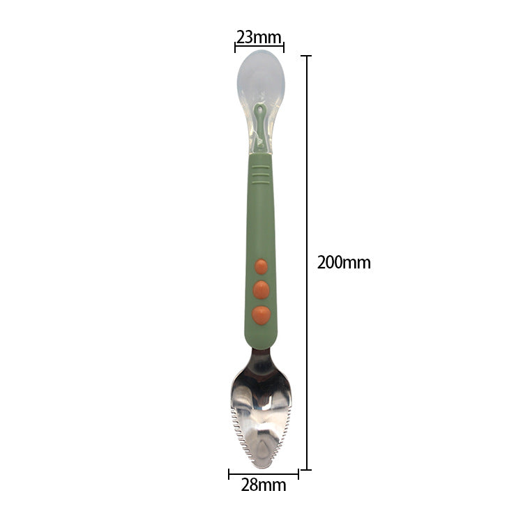 Stainless Steel, Food-grade Childrens Cutlery With Two Ends