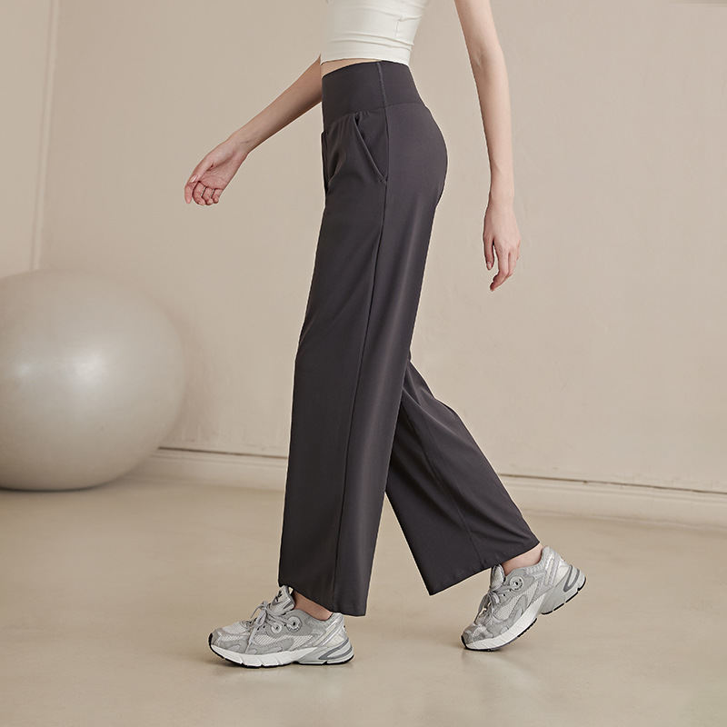 High-waisted Butt-lifting Tight-fitting Wide-leg Yoga Pants For Women