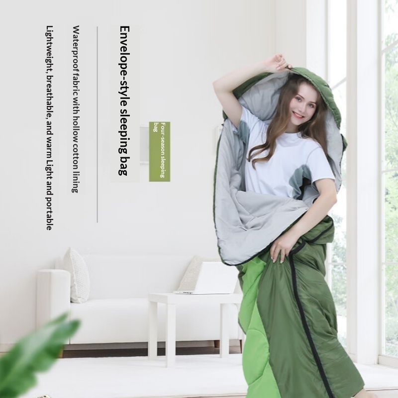 Outdoor AutumnWinter Thickened Cotton Sleeping Bag