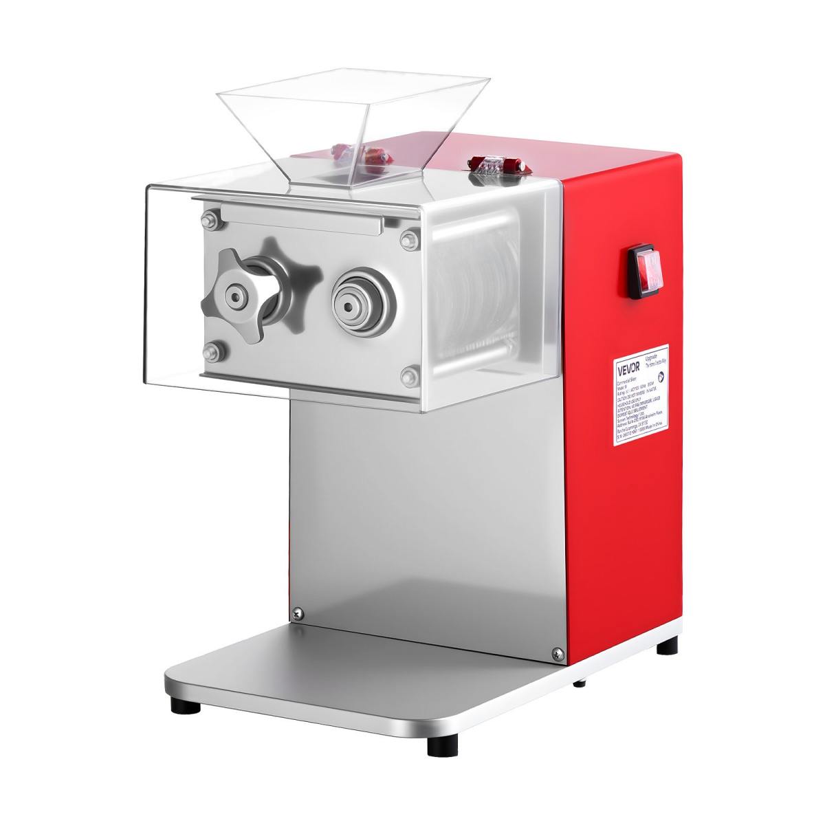Meat Cutting Machine, 850W Commercial Slicer, 3.5mm Heavy Duty Stainless Steel Blade Shredder For Boneless Meat Soft Vegetables, Electric Food Slicers For Kitchen Restaurant Supermarket