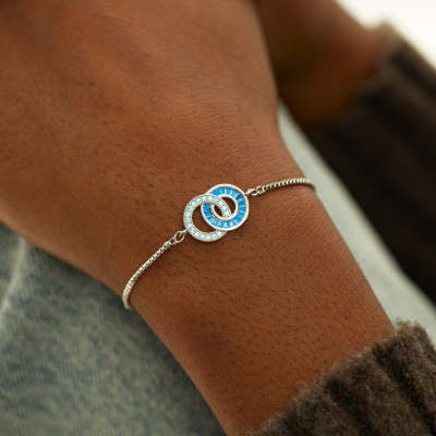 Korean-style Copper Bangle Bracelet With Diamonds Womens