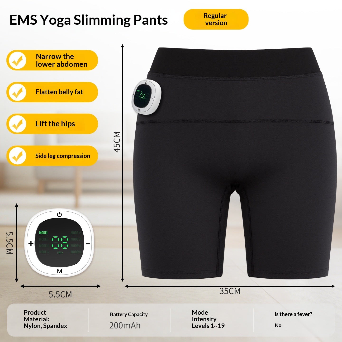 Microcurrent Massage Butt-Lifting Pants With Pulse Shaping For A Firm, Curvy Bottom And Slimmer Legs