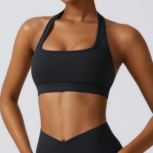 Women's Halter Shockproof Yoga Bra Sports Underwear