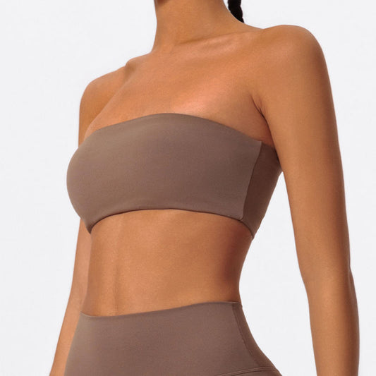 Tube Top High Elastic Breathability Comfortable Sports Yoga Inner Wear Hot Girl