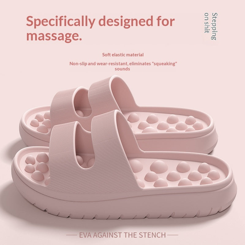 Women's Thick-Soled, Cushy Massage Slippers