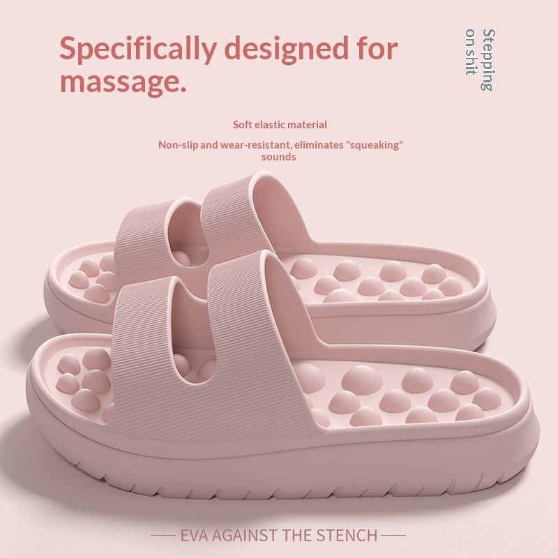 Women's Thick-Soled, Cushy Massage Slippers
