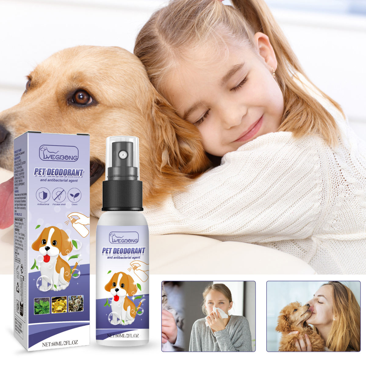 Pet Cat And Dog Odor-eliminating Air Freshener Spray
