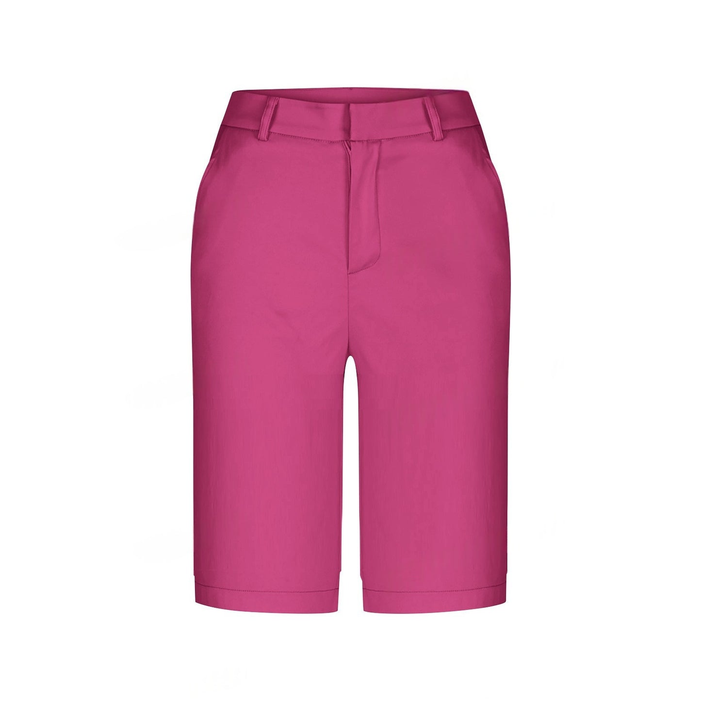 Womens Straight-leg Draping Korean-style Slim-fit Suit Pants