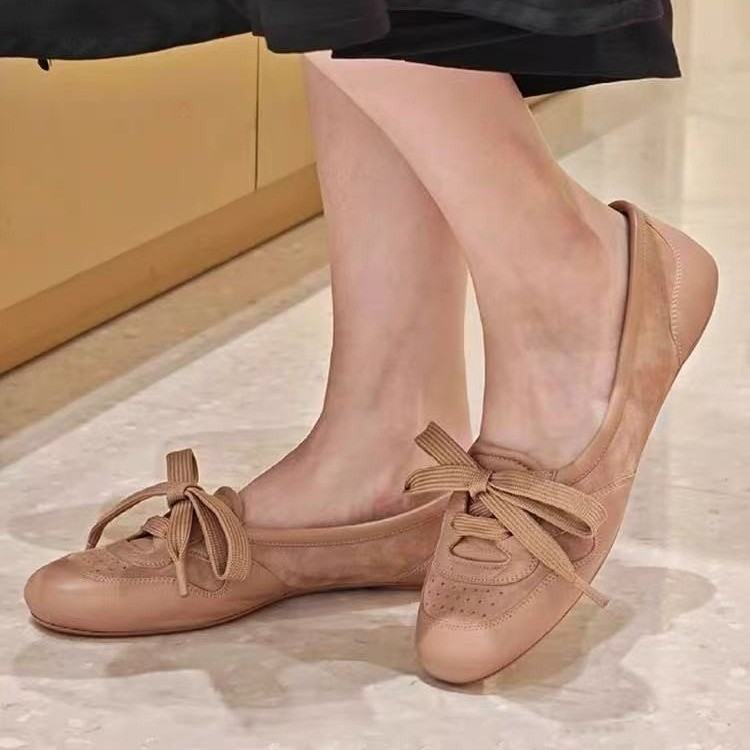 2026 Summer Vintage Classic Comfort Flat Ballet Shoes, Women Premium Hidden Wedge Casual Loafers