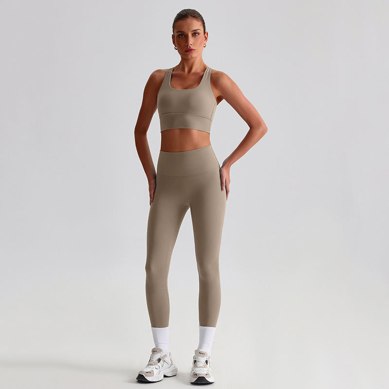 Yoga Clothes Suit Naked Women Feeling Beautiful Back