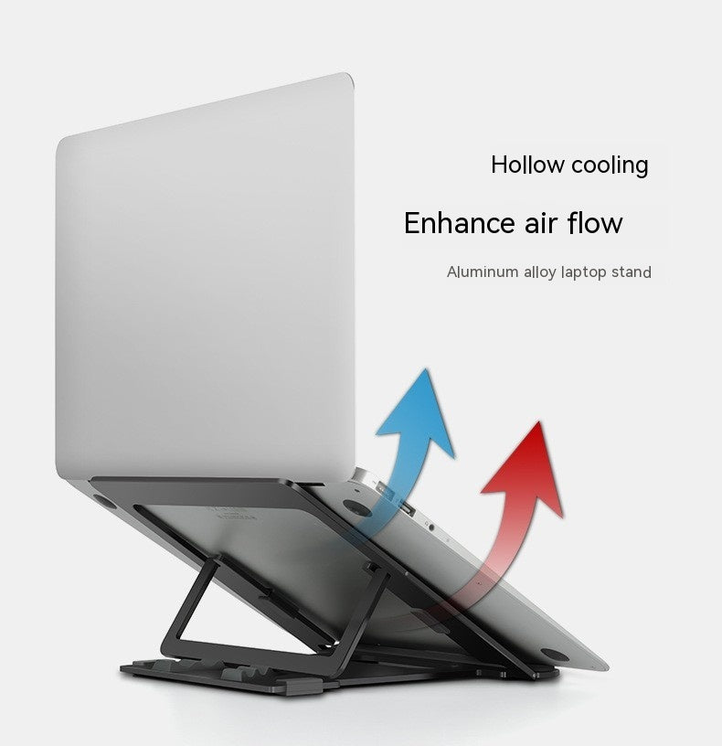 Aluminum Alloy Folding Multi-gear Adjustable Cooling Laptop Bracket