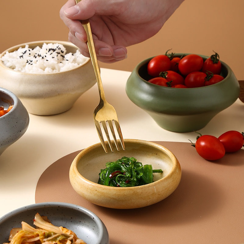 Snack Dish Personal Household Restaurant Seasoning Dish Saucer Dish Rice Bowl