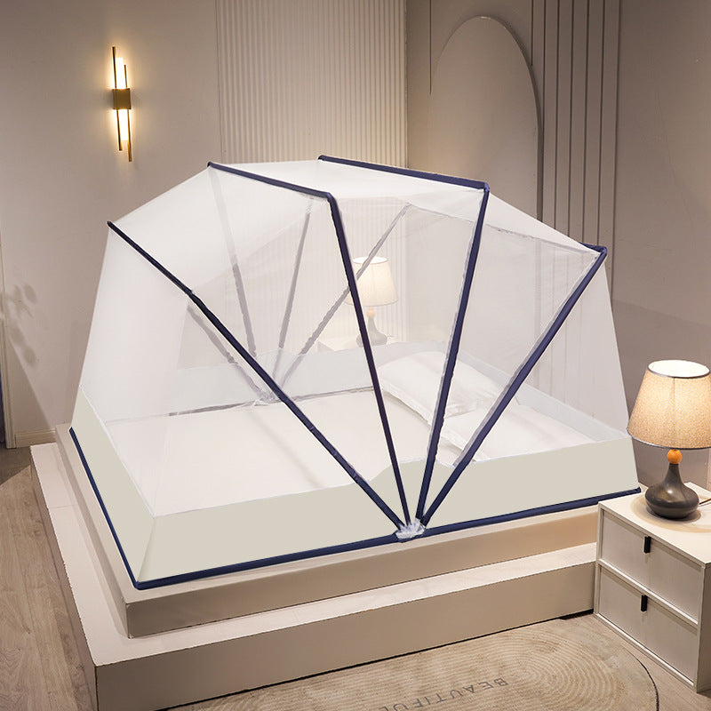 Foldable, No-assembly-needed Mongolian Yurt Mosquito Net For Home Use