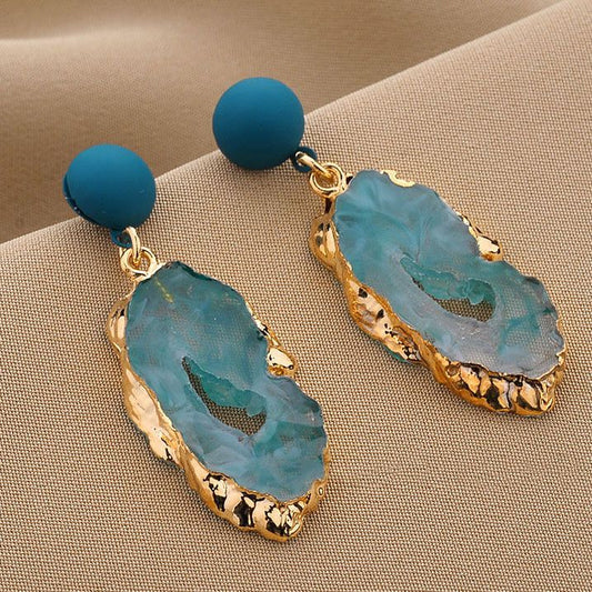 925 Sterling Silver Pin Geometric Vintage Long Drop Earrings, Unique Niche Designer Fashion High-End Elegant Ear Jewelry For Women