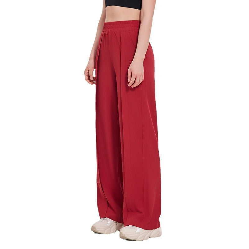 Straight Loose Sports Women's Wide-leg Pants Fitness