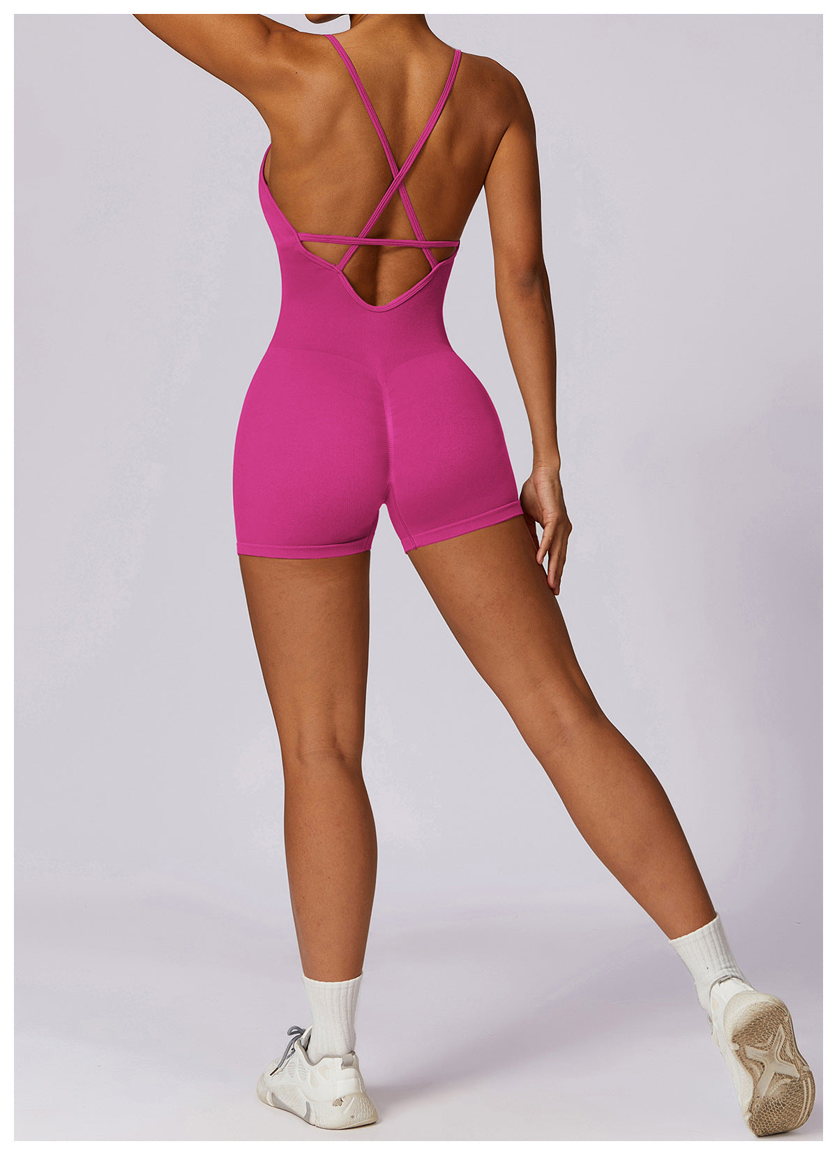 Fitness Seamless Beauty Back Yoga Jumpsuit Sports One-piece