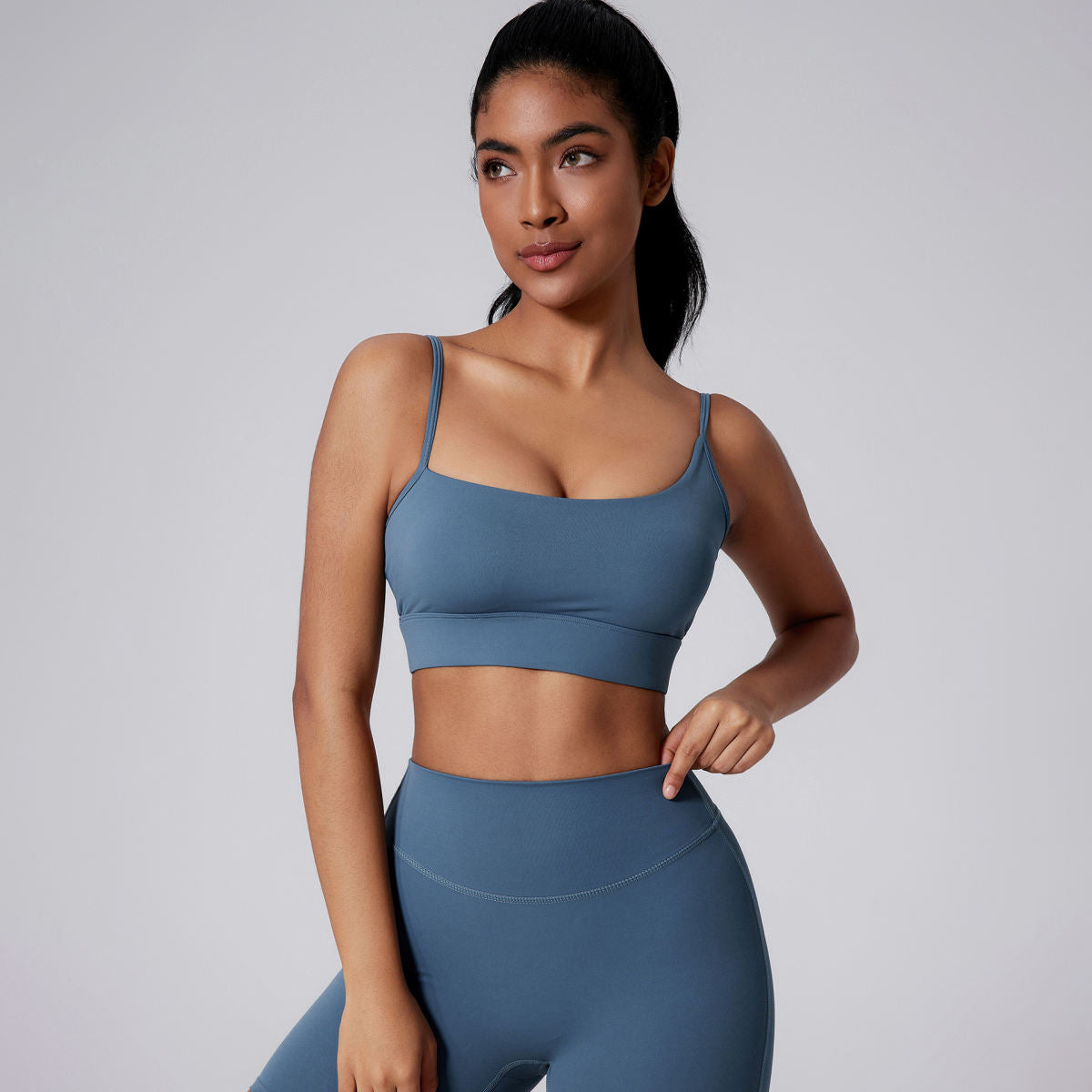 Asymmetric Large Digging Back Yoga Bra Sports Vest