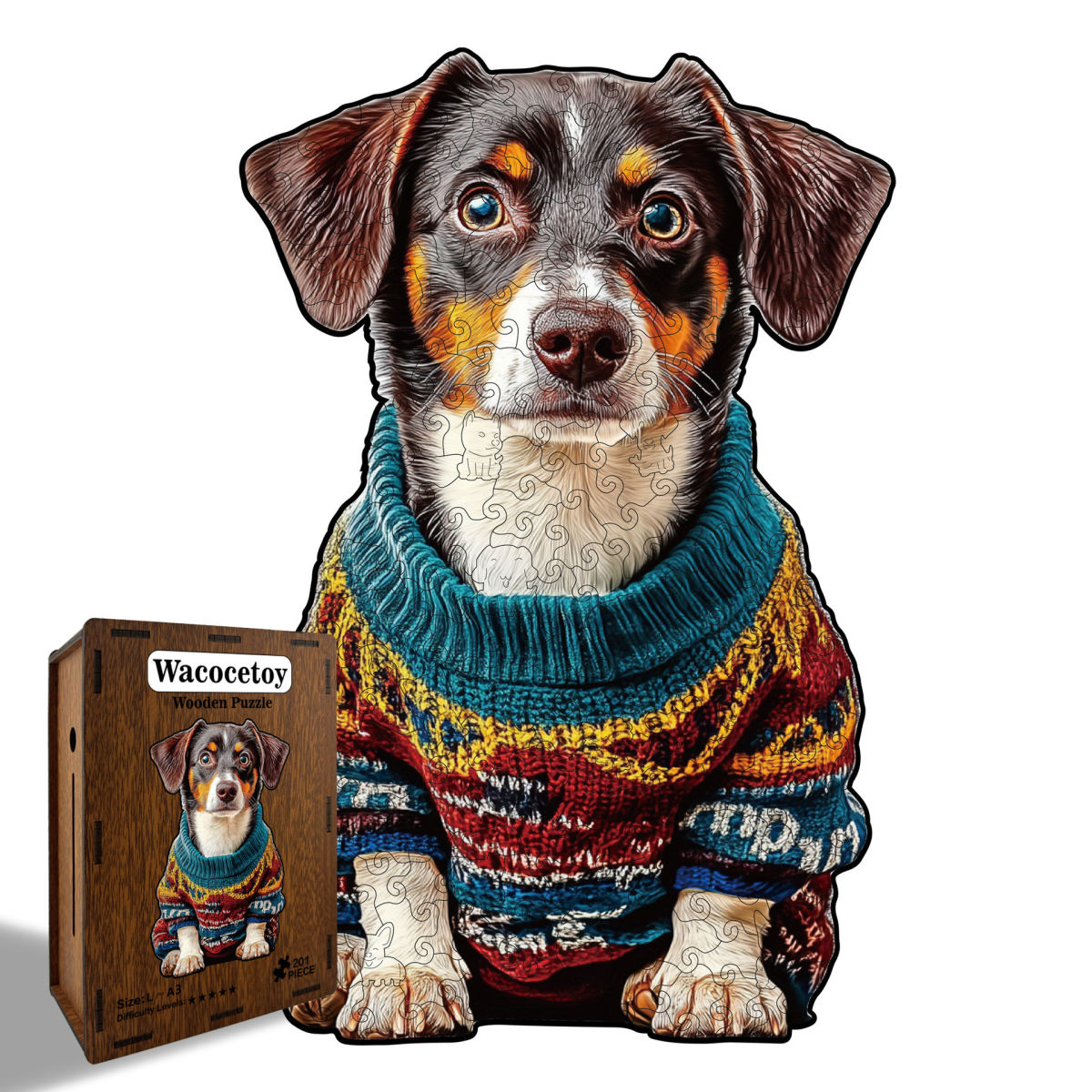 Sausage Dog Puzzle Wooden Alien Puzzle Festival Gift Puzzle Stress Relief Game