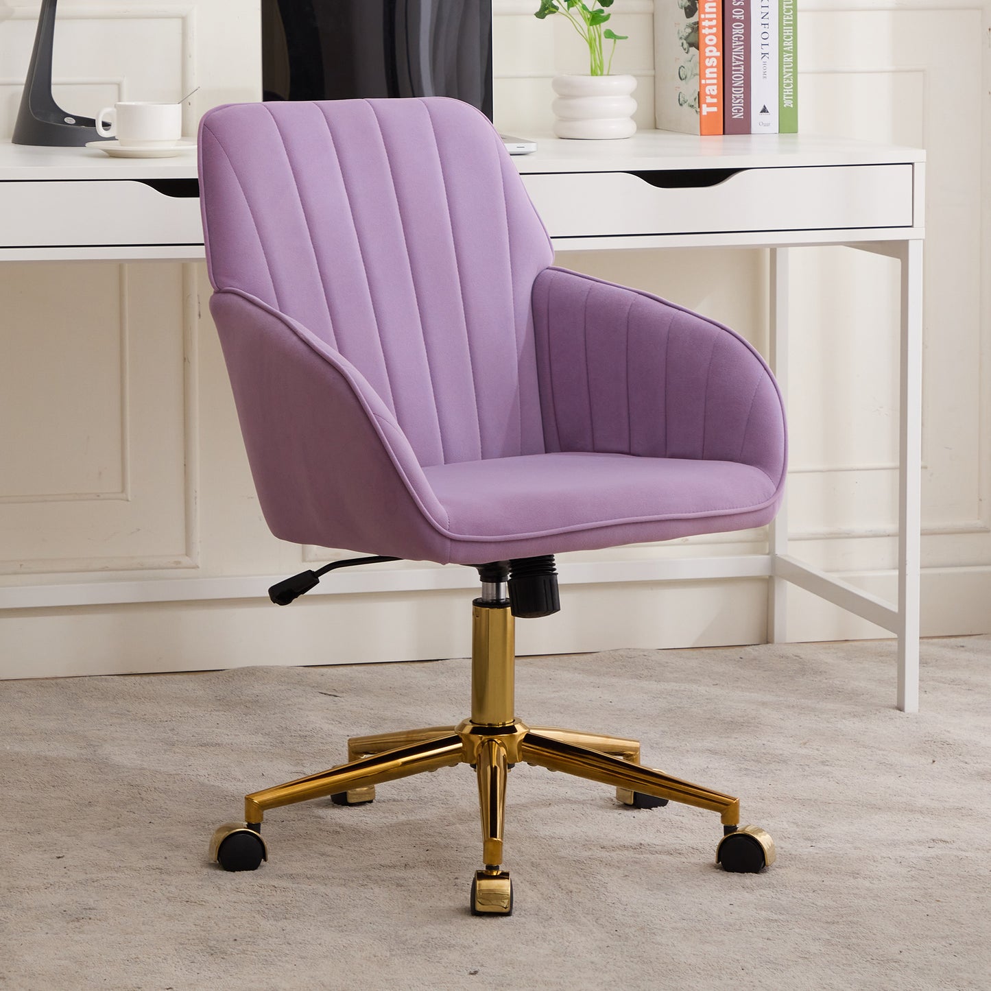 TY Adjustable Office Chair, Home Bedroom, Ergonomic Swivel Chair, Backrest Seat, Comfortable For Long Sitting