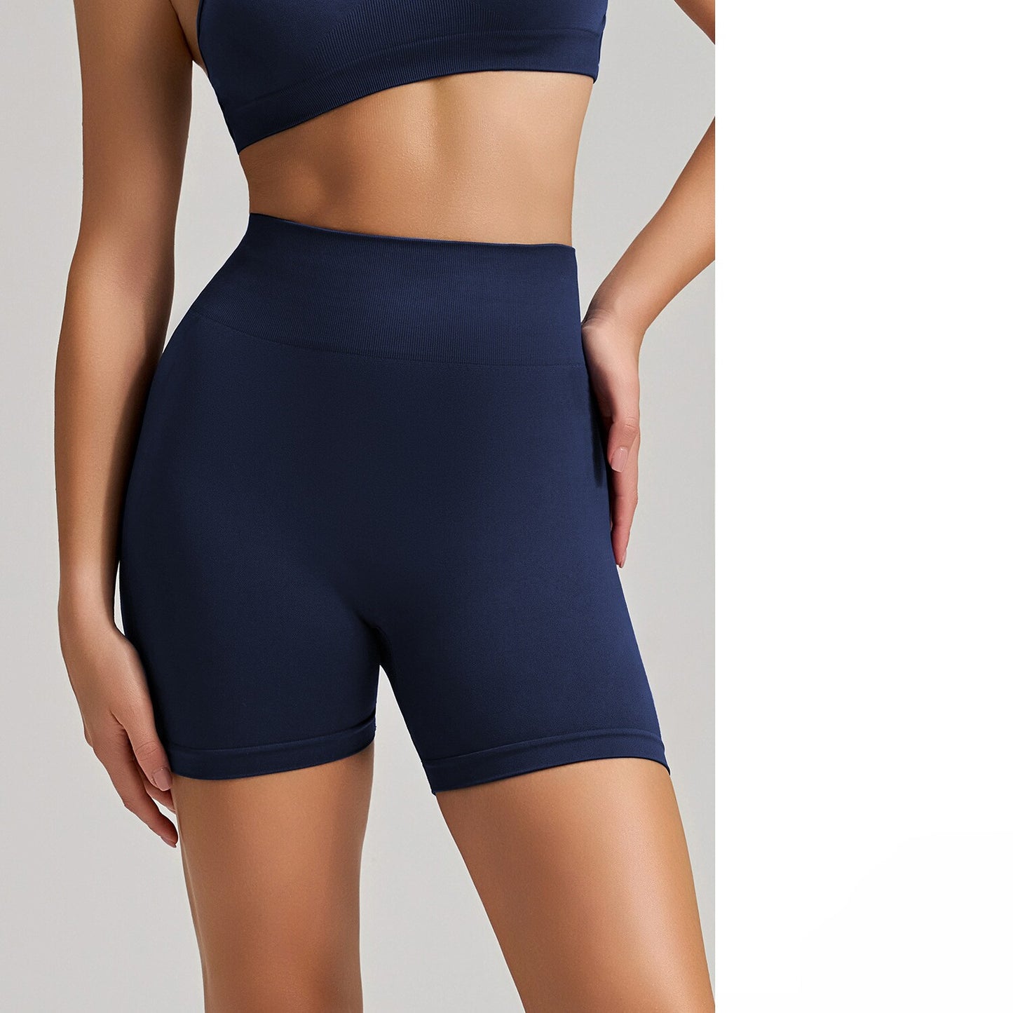 Women's Sexy Hip-Lifting Yoga Shorts, Elastic  Length Running Sports Pants, High-Waisted Tummy Control Fitness Hot Pants & Shorts