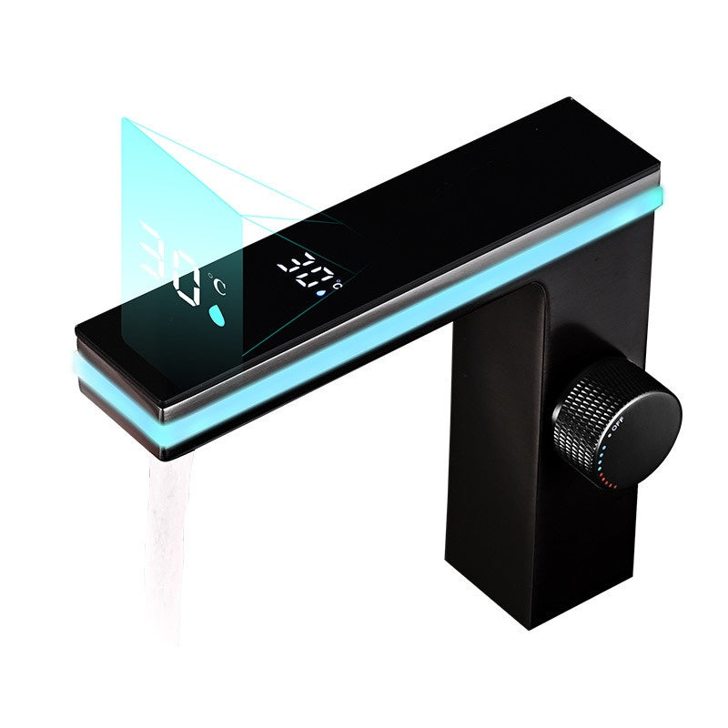 Smart Digital Display Ambient Light Hot And Cold Water Faucet